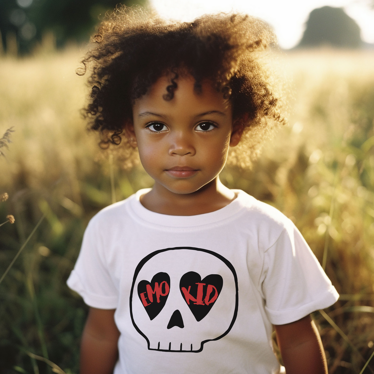 Emo Kid Skull Toddler's T-shirt