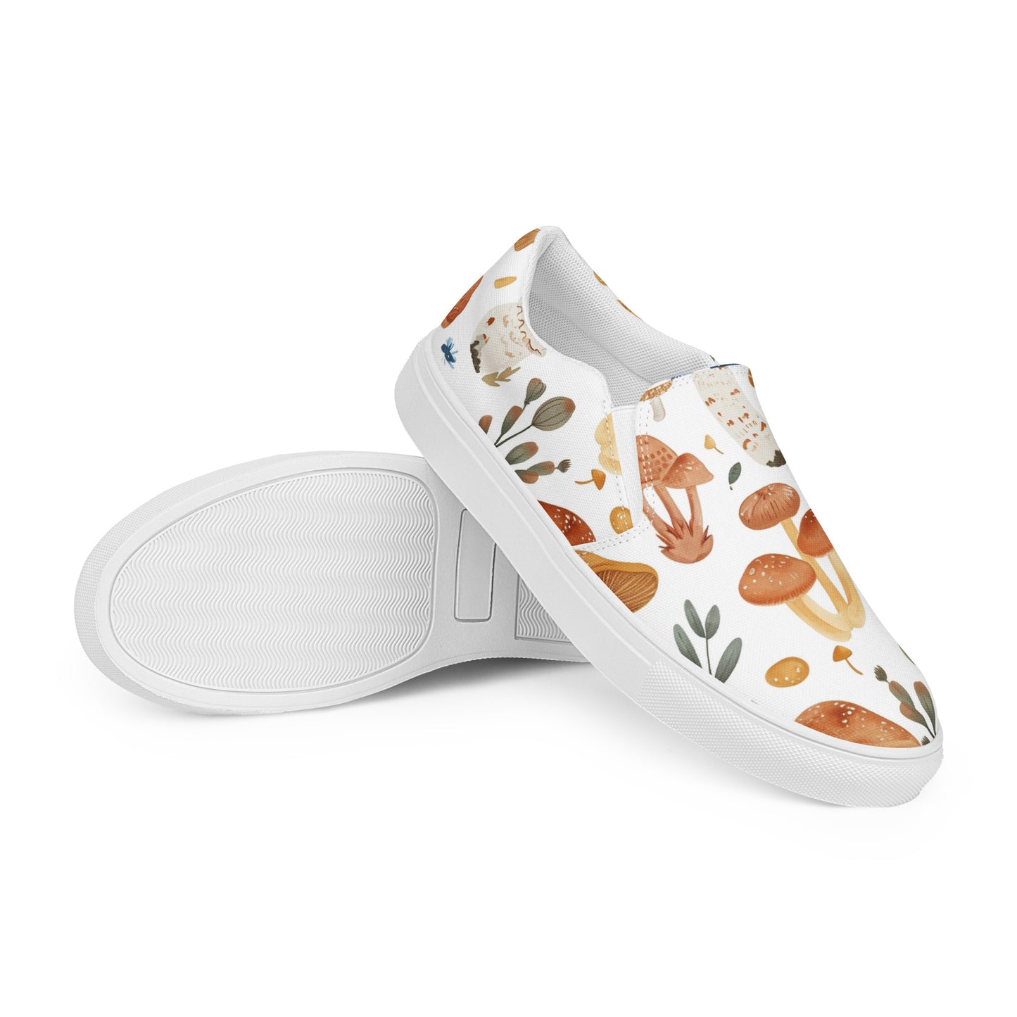 Mushroom Meadow Women’s slip-on canvas shoes