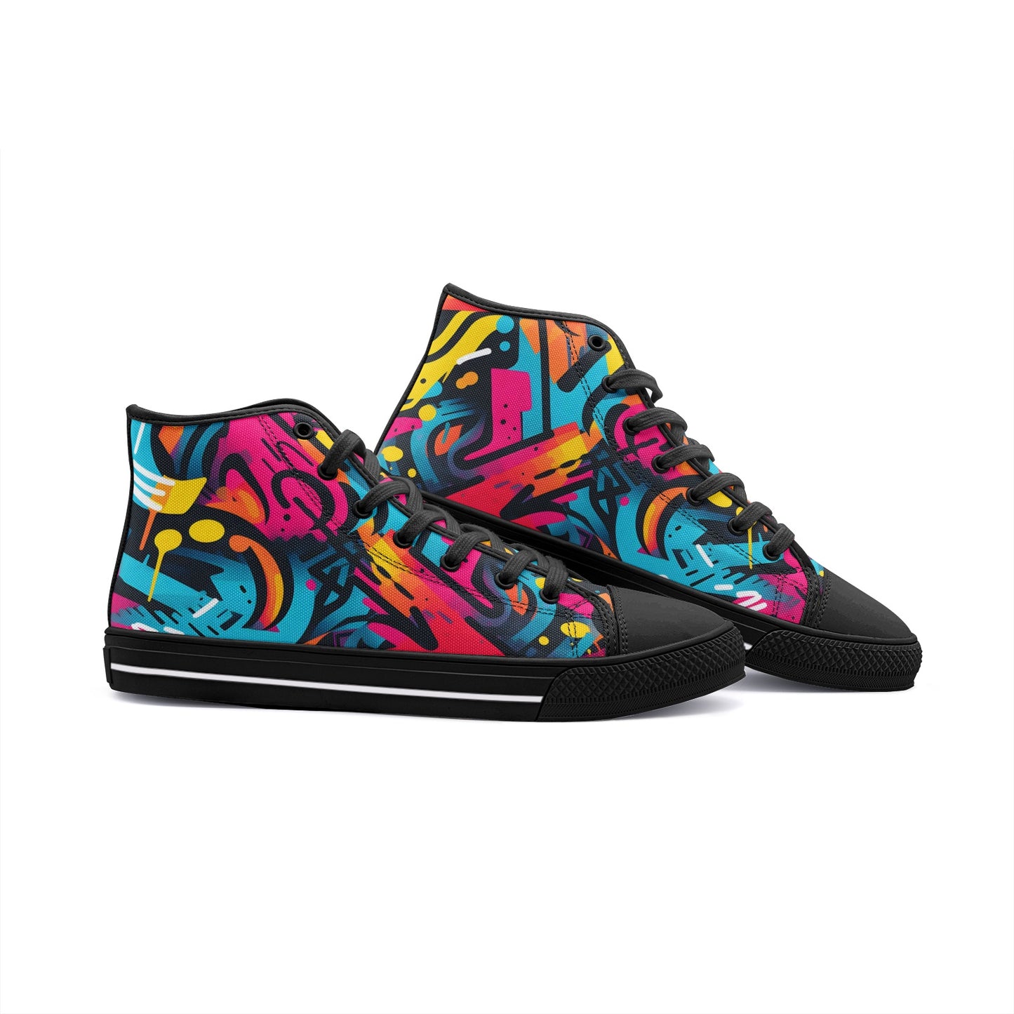 Brooklyn Graffiti Unisex High Top Shoes