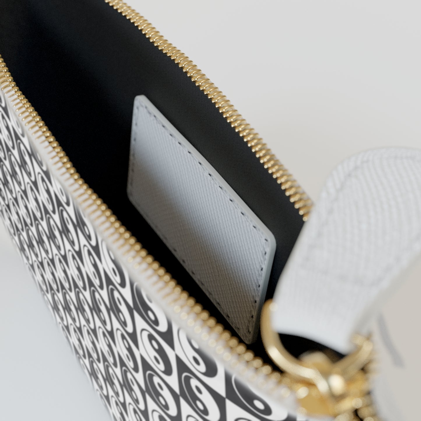 Yin Yang Checkered Mini Clutch Bag