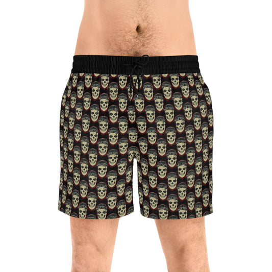 Skeleton Hold Fast Men's Swim Shorts