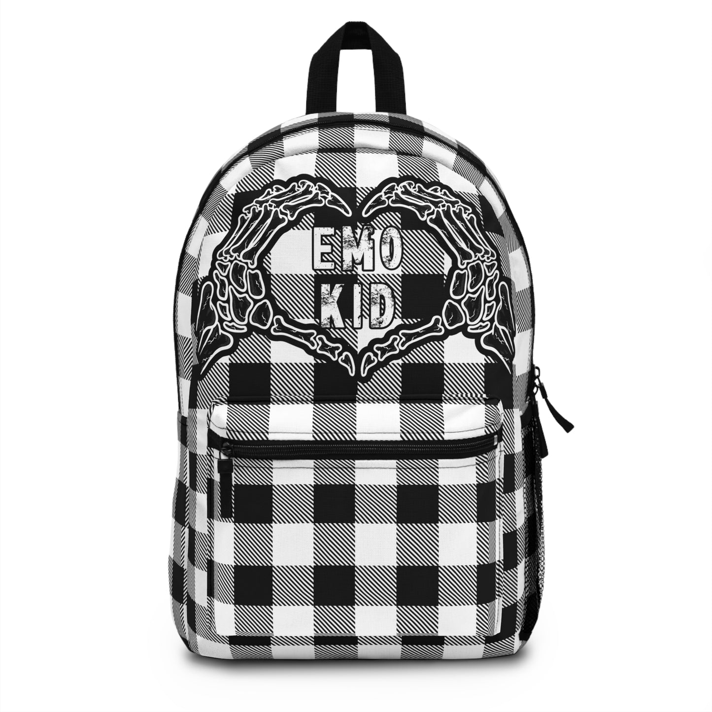 Emo Kid Checkered Backpack