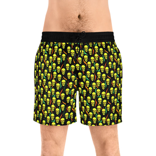 Neon Skull Men's Swim Shorts