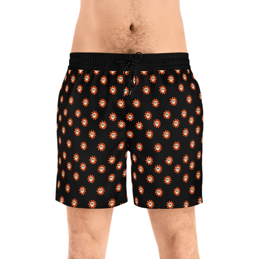 Happy Flower Skulls Men's Swim Shorts