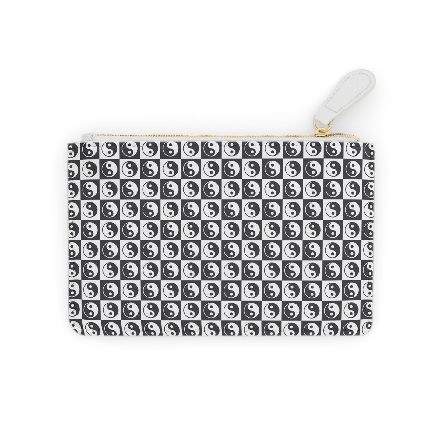 Yin Yang Checkered Mini Clutch Bag