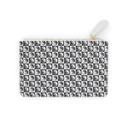 Yin Yang Checkered Mini Clutch Bag