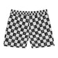 Washed Checkered Men's Swim Shorts