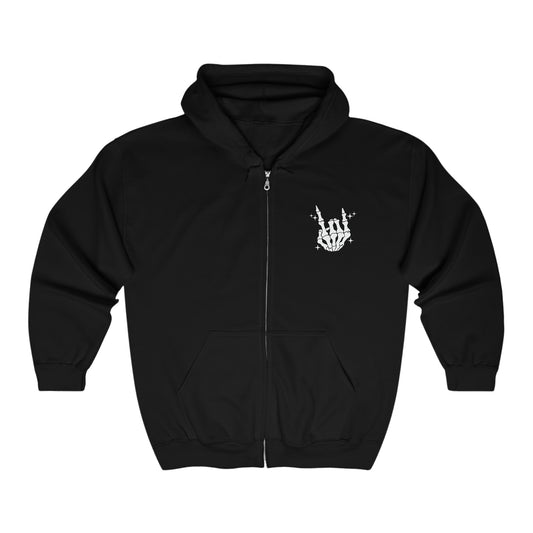 Elder Emo Heart Zip-Up Hoodie