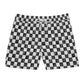 Washed Checkered Men's Swim Shorts