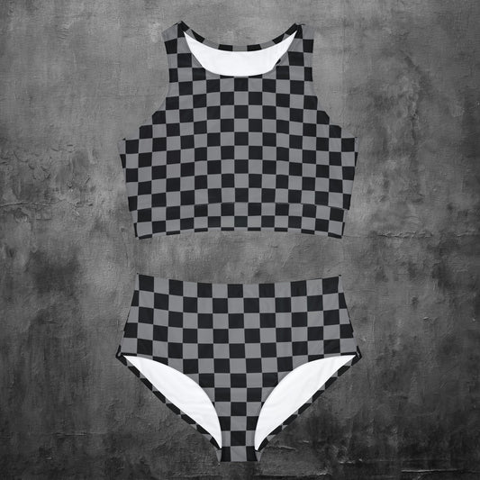 Checkered Sporty Bikini Set