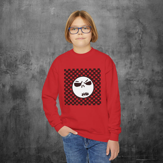 Cute Skull Youth Crewneck Sweatshirt