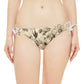 Beige Floral Strappy Bikini Set