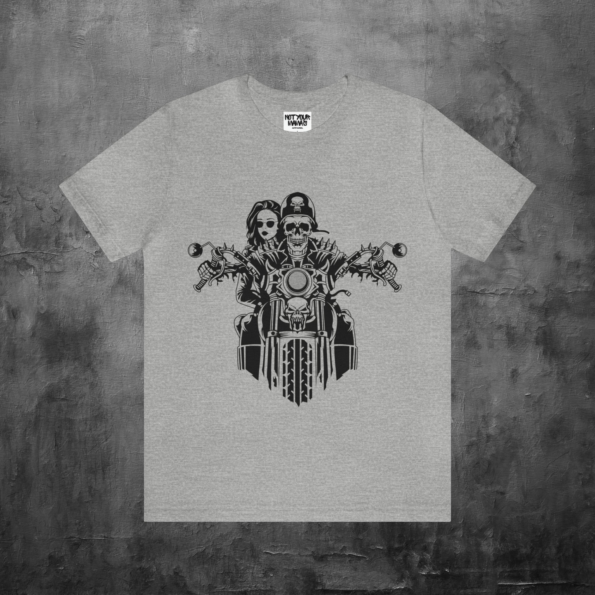 Skull Couple Motorcyle