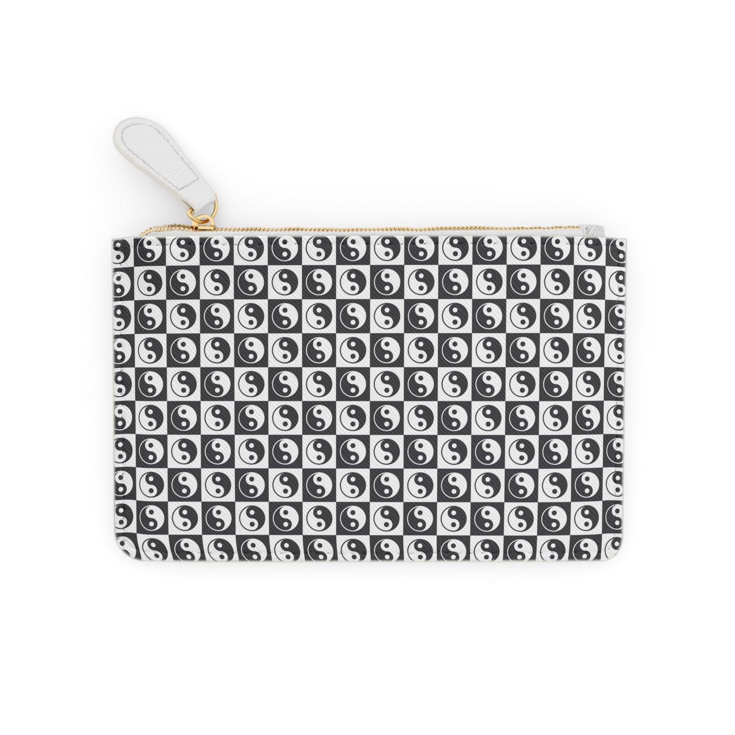 Yin Yang Checkered Mini Clutch Bag