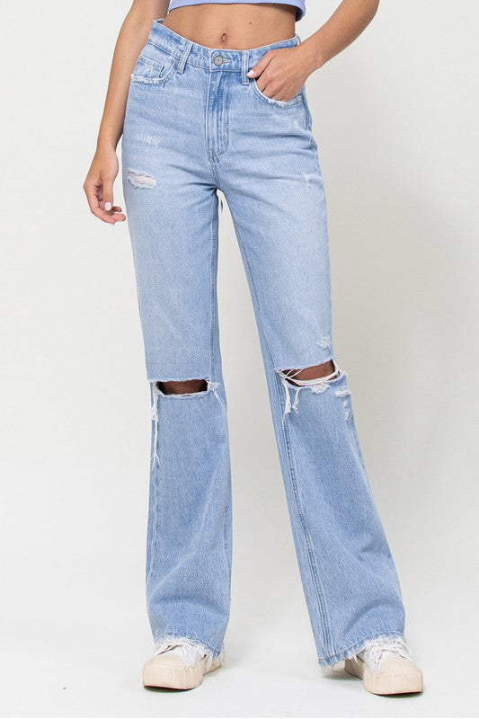 90's Vintage Flare Distressed