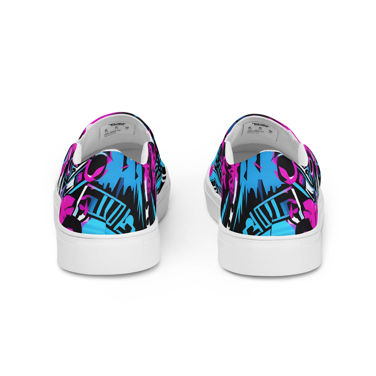 Abstract Movement Men’s slip-on canvas shoes