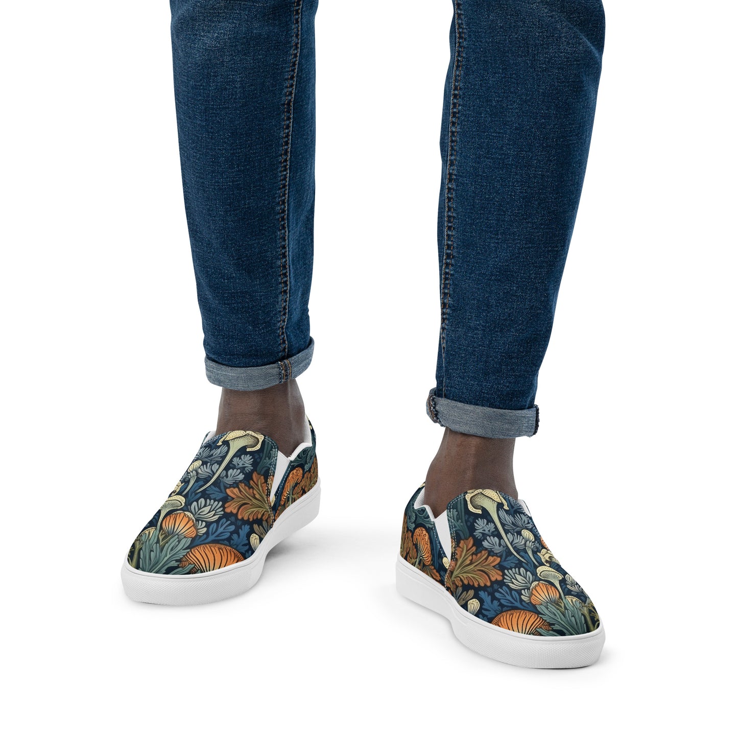 Woodland Whisper Men’s slip-on canvas shoes
