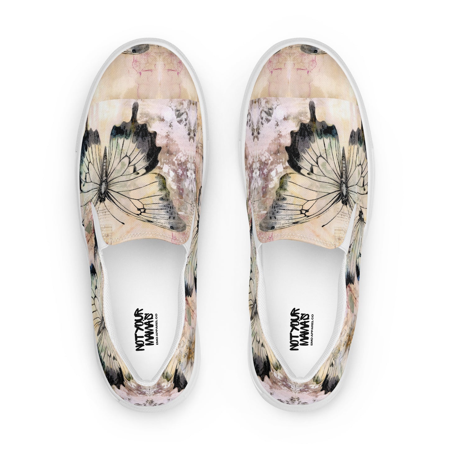 Butterfly Beauty Women’s slip-on canvas shoes