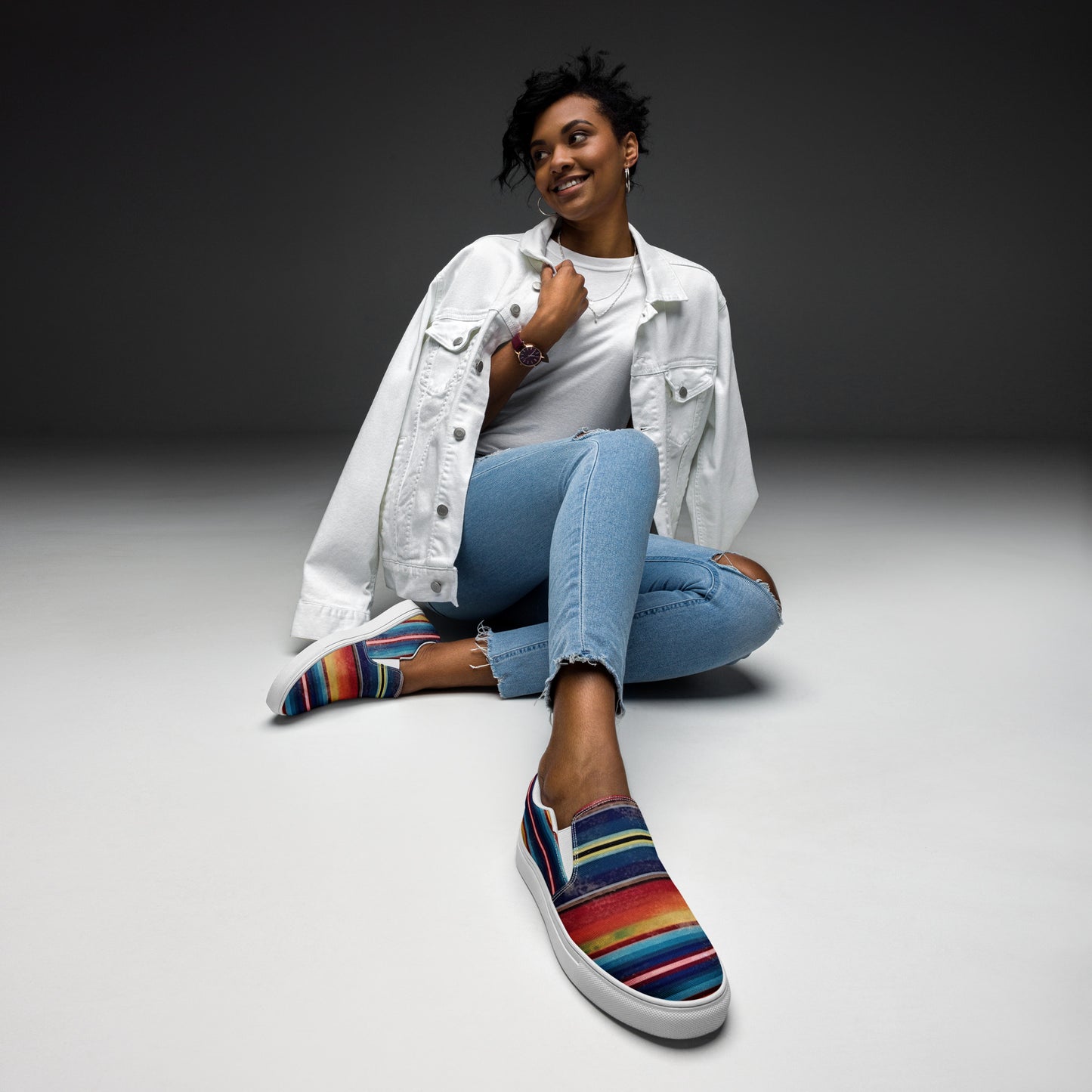 Striped Swagger Women’s slip-on canvas shoes