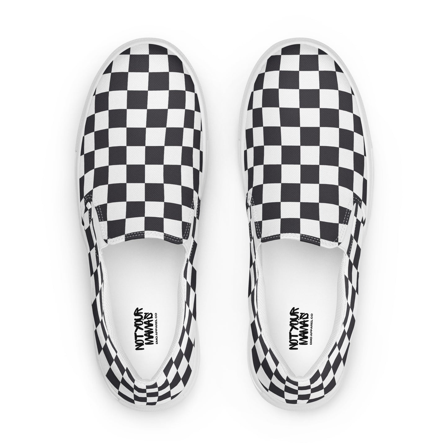 Emo Checkered Women’s slip-on canvas shoes