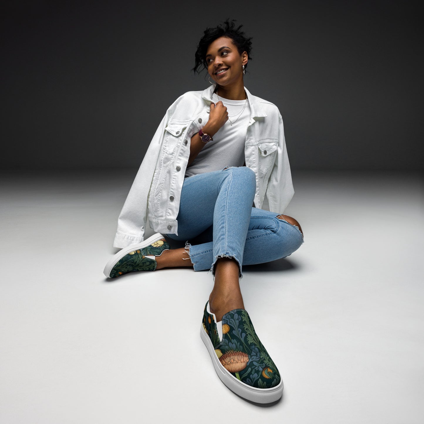 Enchanted Forest Women’s slip-on canvas shoes