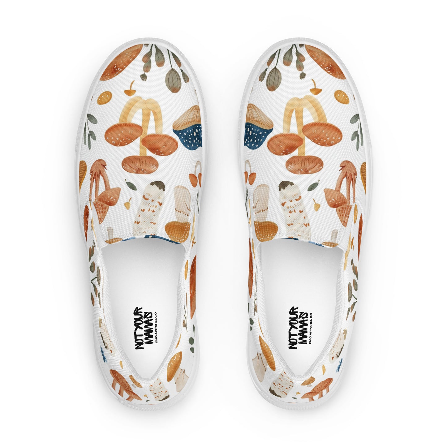 Mushroom Meadow Women’s slip-on canvas shoes