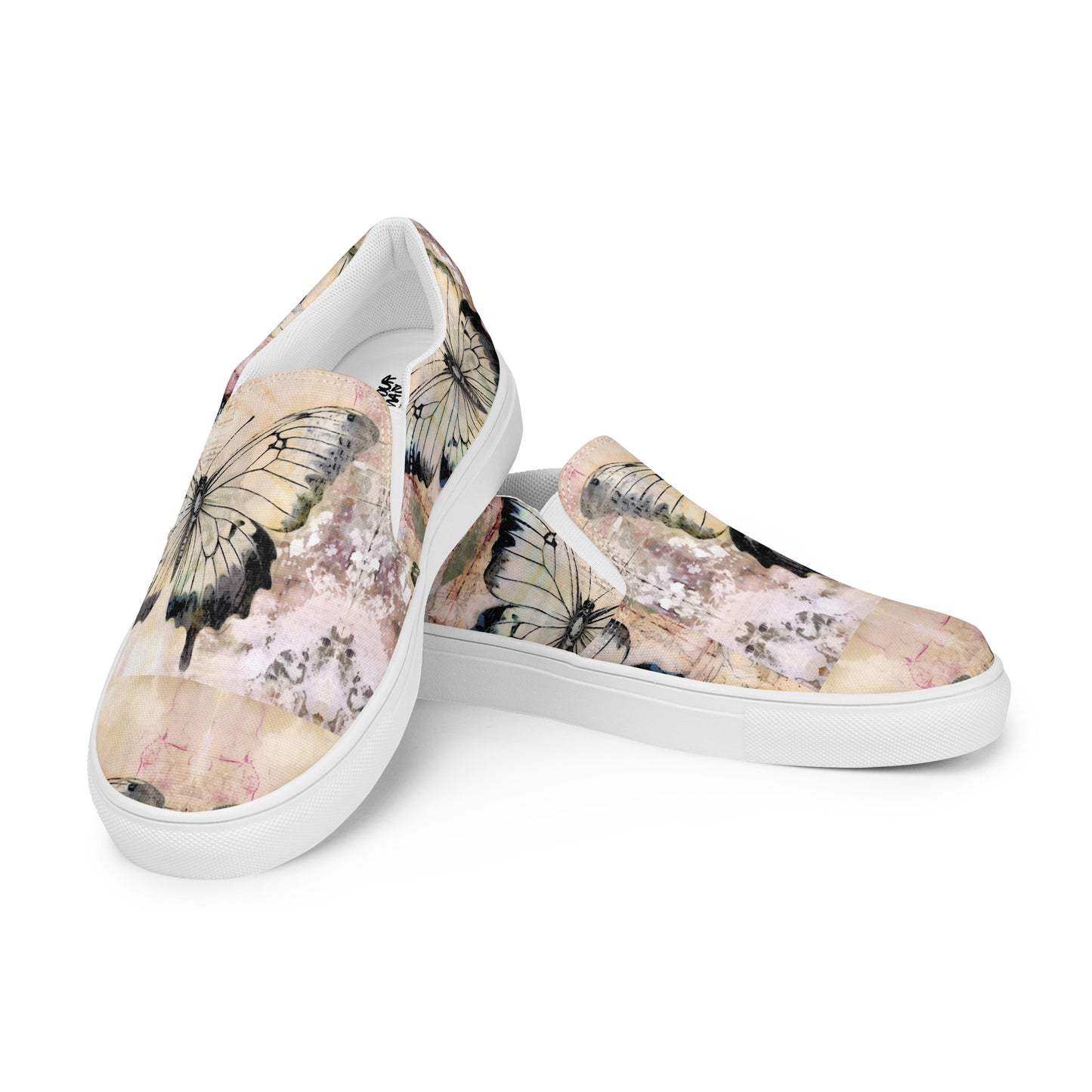 Butterfly Beauty Women’s slip-on canvas shoes