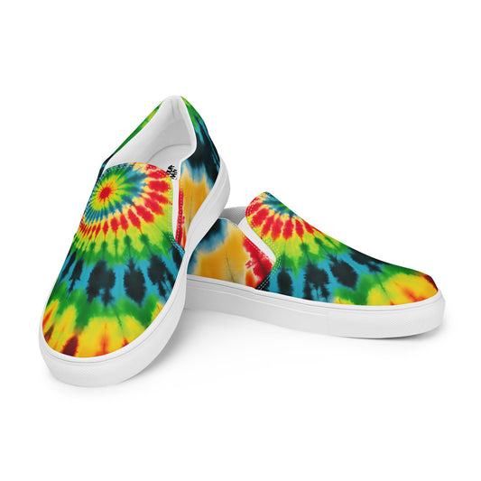 Tie-Dye Twist Women’s slip-on canvas shoes