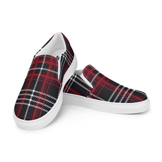 Gothic Chic Women’s slip-on canvas shoes