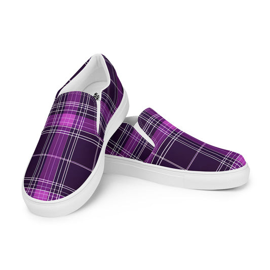 Purple Emo Women’s slip-on canvas shoes