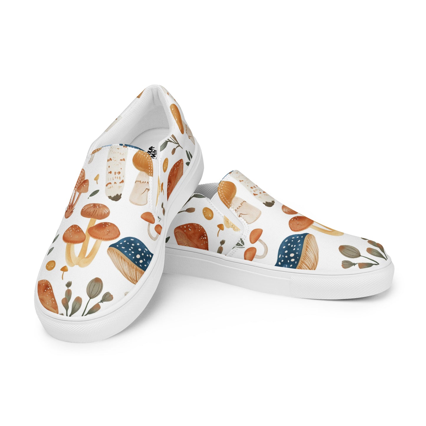 Mushroom Meadow Women’s slip-on canvas shoes