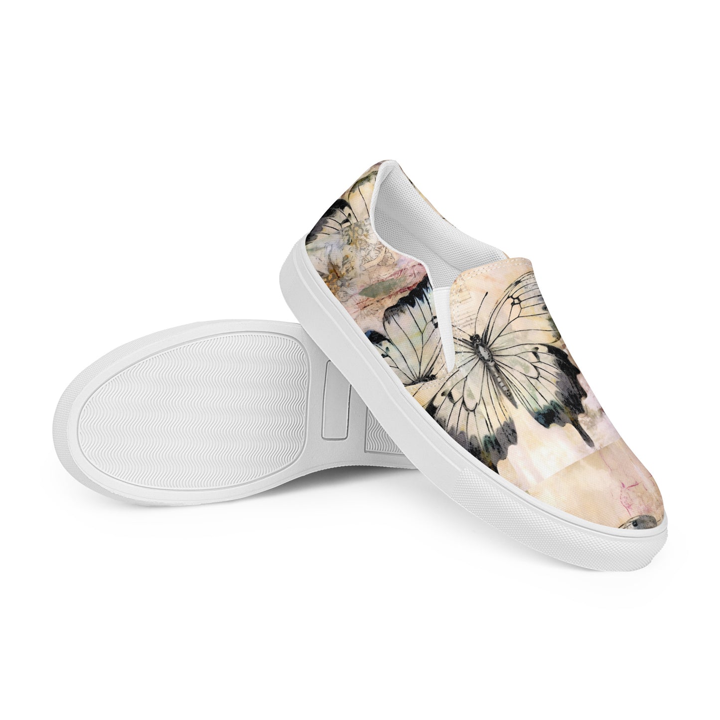 Butterfly Beauty Women’s slip-on canvas shoes