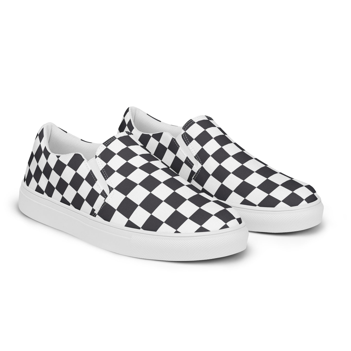 Emo Checkered Women’s slip-on canvas shoes