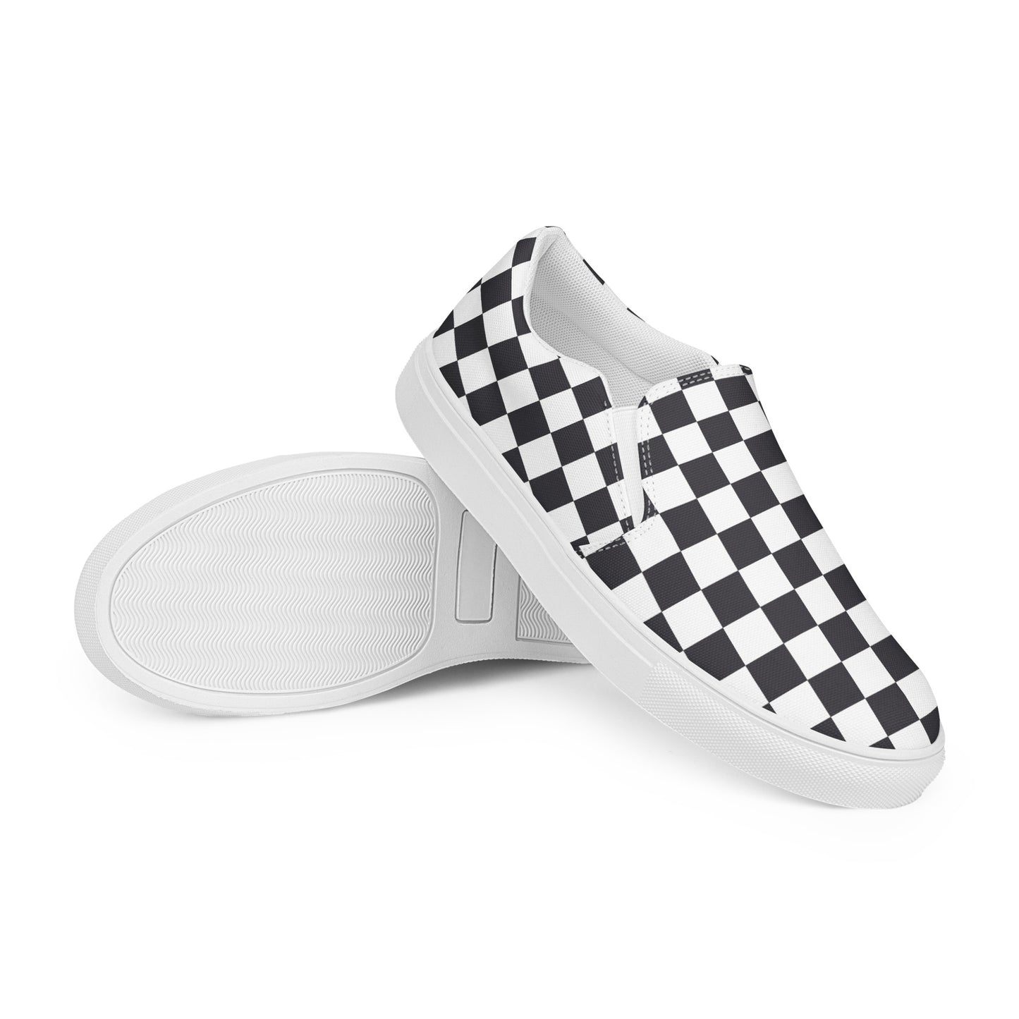 Emo Checkered Women’s slip-on canvas shoes