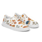 Mushroom Meadow Women’s slip-on canvas shoes