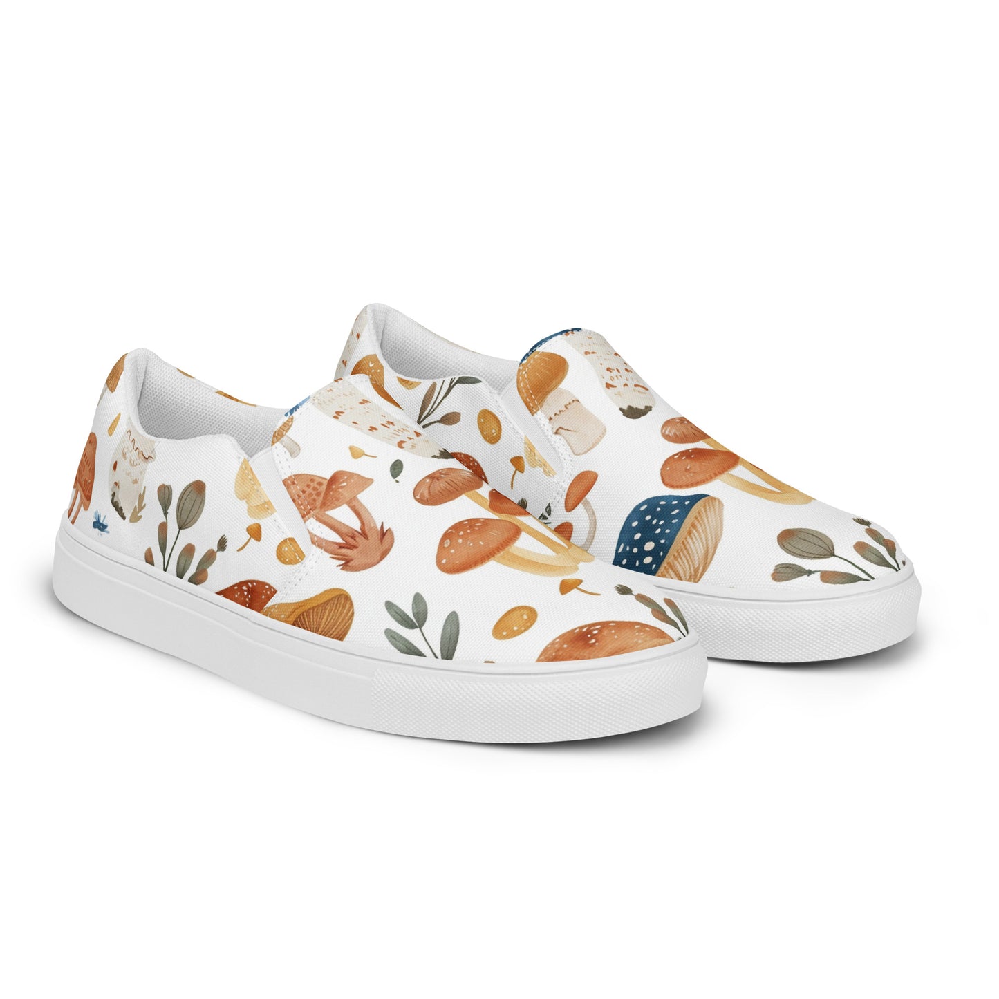 Mushroom Meadow Women’s slip-on canvas shoes