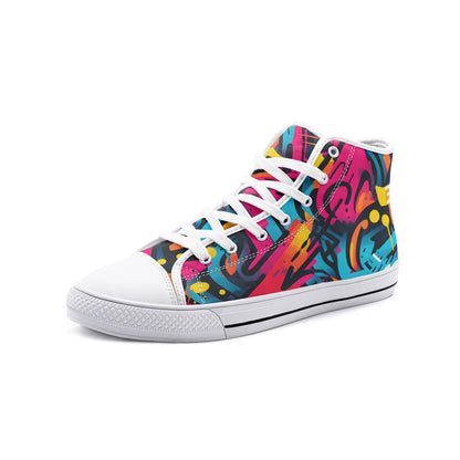 Brooklyn Graffiti Unisex High Top Shoes