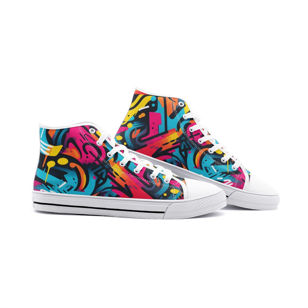 Brooklyn Graffiti Unisex High Top Shoes
