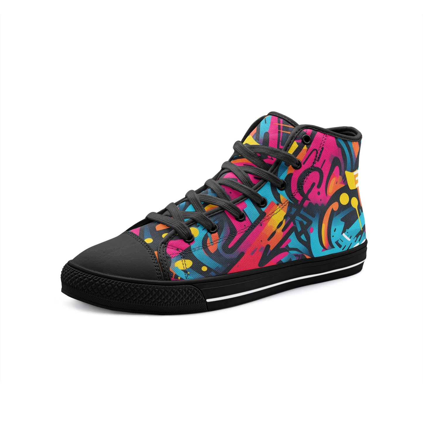 Brooklyn Graffiti Unisex High Top Shoes