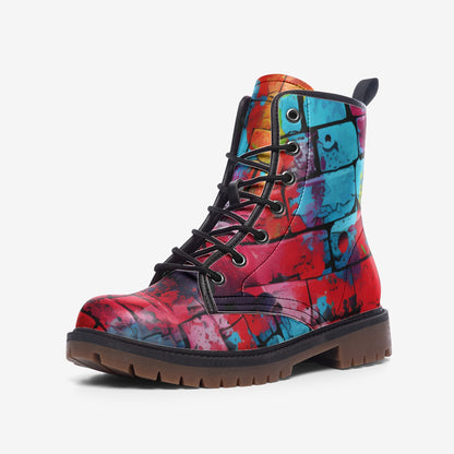 Brick Leather Lightweight Combat Boots