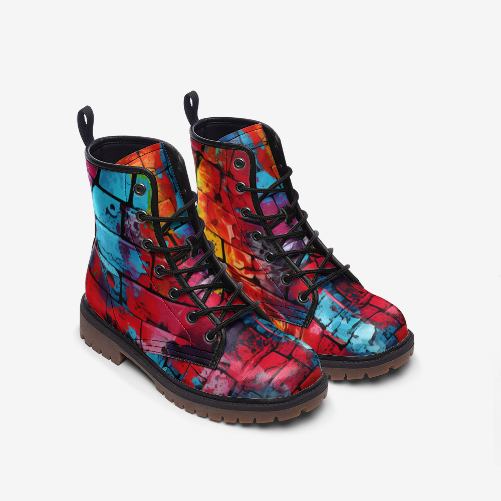 Brick Leather Lightweight Combat Boots