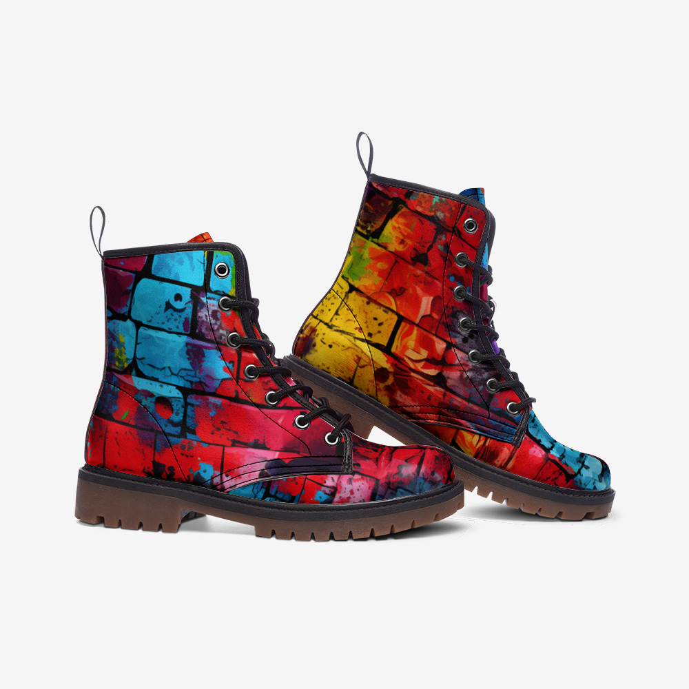 Brick Leather Lightweight Combat Boots