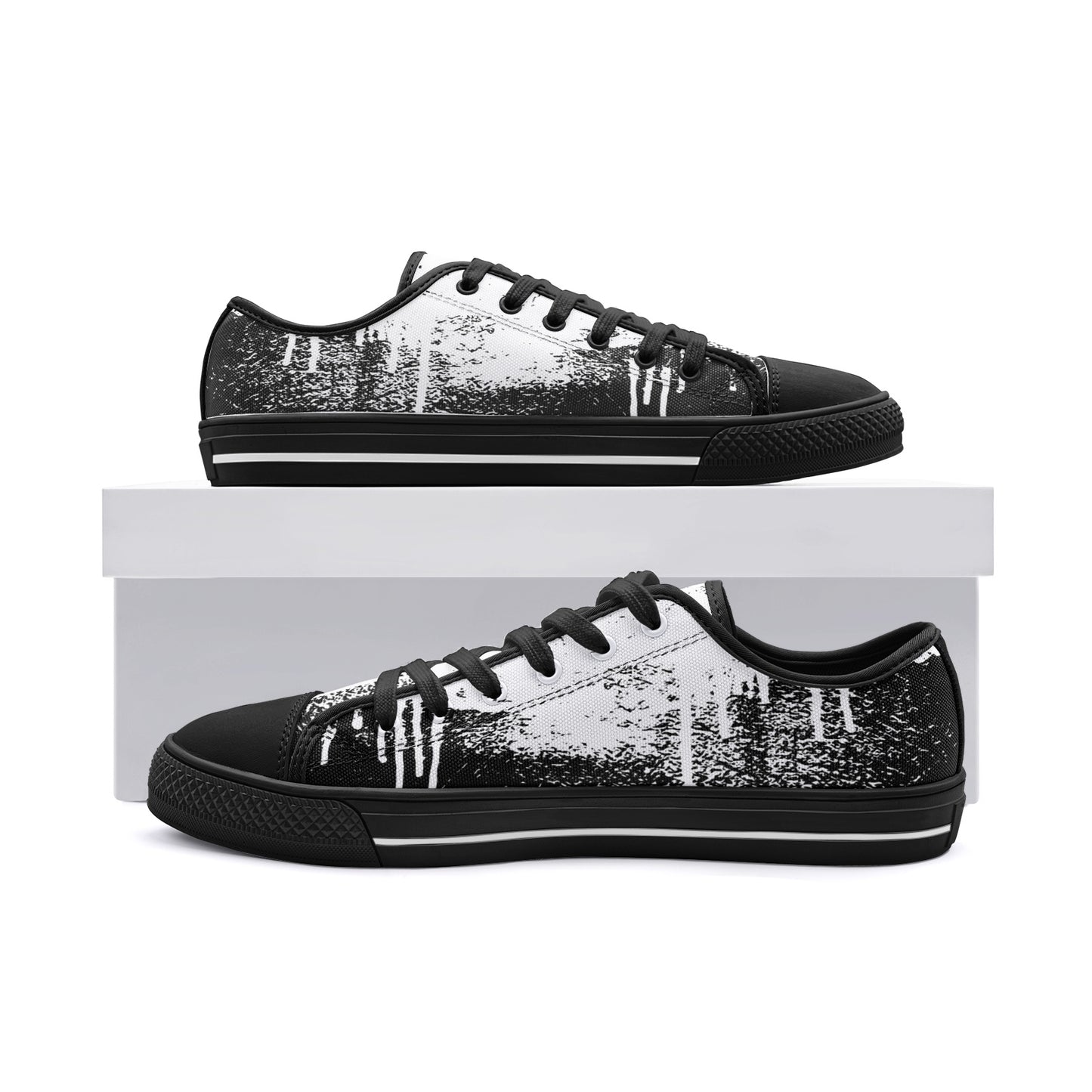 Fade to Black Unisex Low Top Shoes
