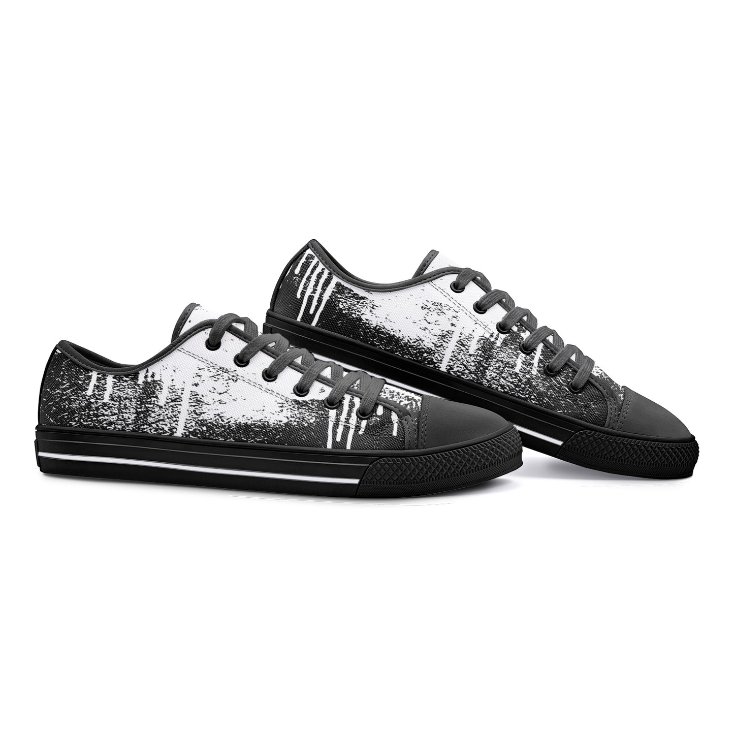 Fade to Black Unisex Low Top Shoes