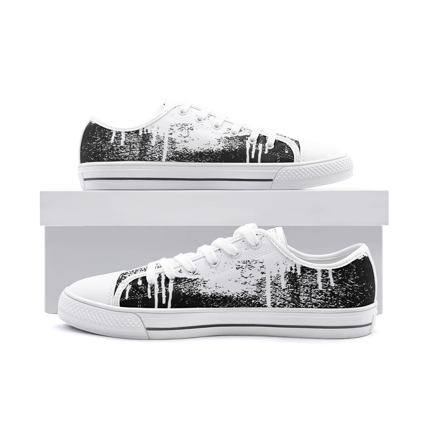 Fade to Black Unisex Low Top Shoes