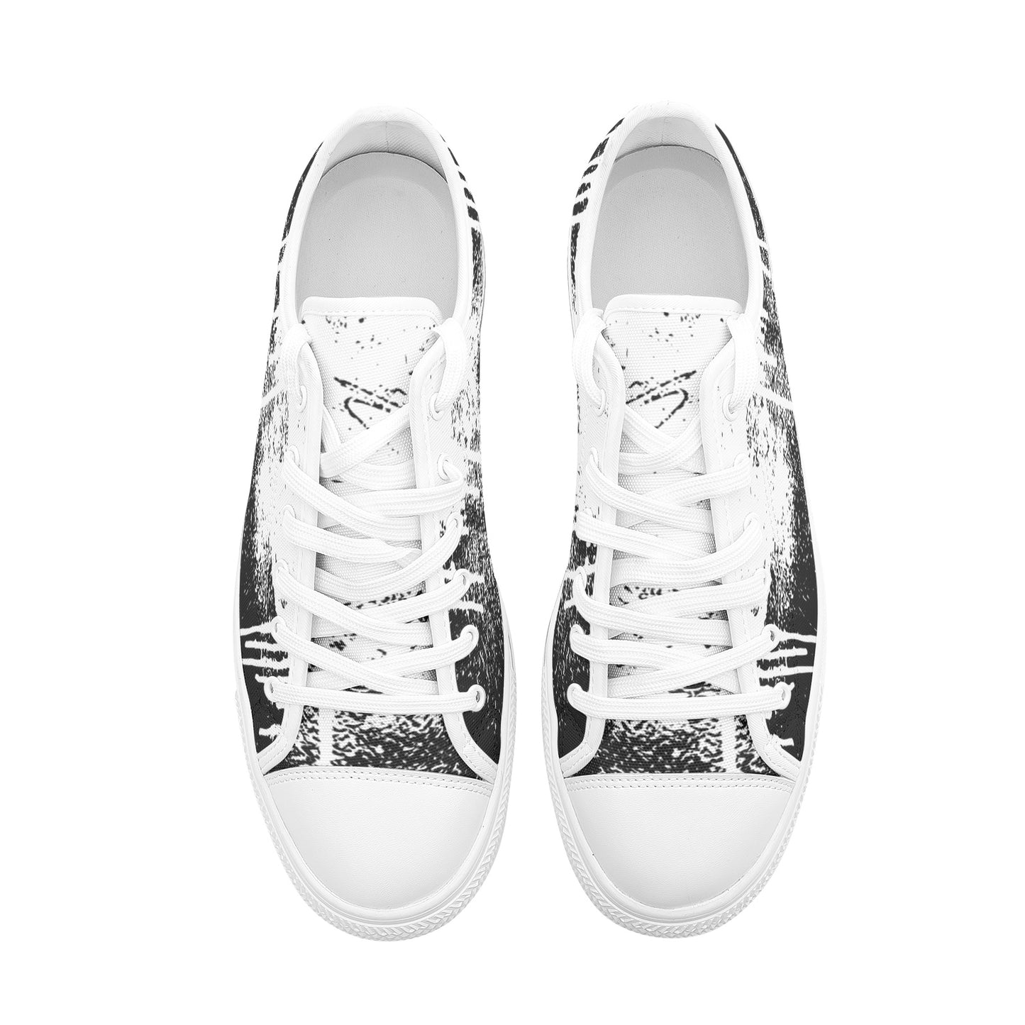 Fade to Black Unisex Low Top Shoes